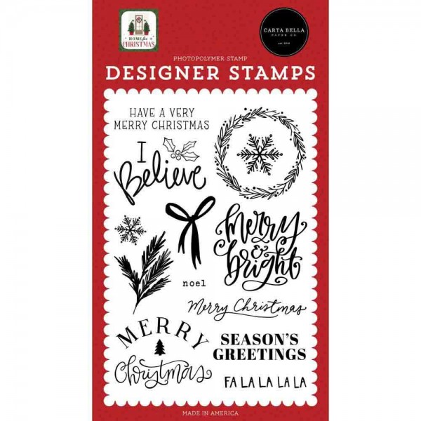 Carta Bella Clearstamps Home for Christmas - I Believe