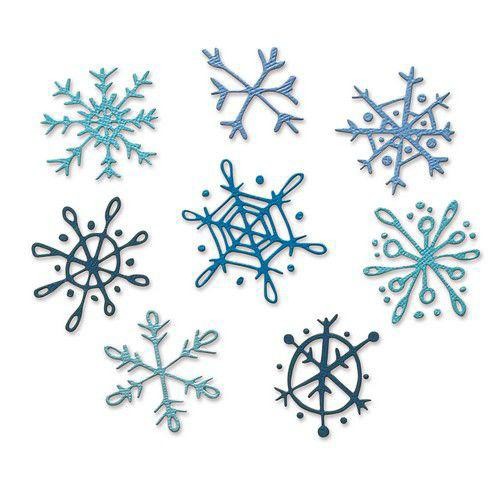 Sizzix Tim Holtz Thinlits - Scribbly Snowflakes