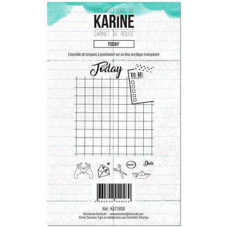 Karine Clearstamps - Carnet de Route - Today