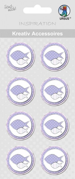 Ursus Kreativ Sticker Fischpaar rosa/flieder