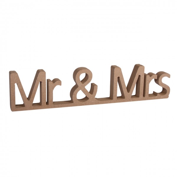 MDF Wort Mr & Mrs