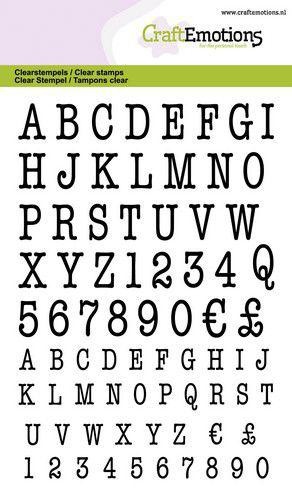 Clearstempel Set - Alphabet Typewriter Großbuchstaben