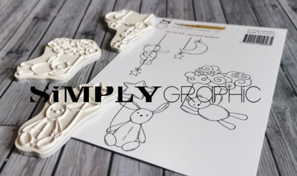 Simply Graphic Cling Stamps - mes amis doudous