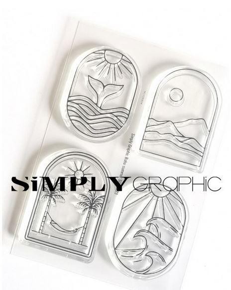 Simply Graphic Clearstempelset - Boho summer
