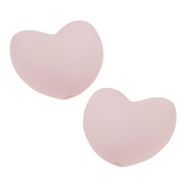 Schnulli-Silikon Herz rosa