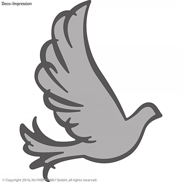 Stanzschablone: Big Silhouette Doves