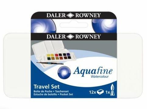 Daler Rowney Aquarell-Reiseset 12 Farben