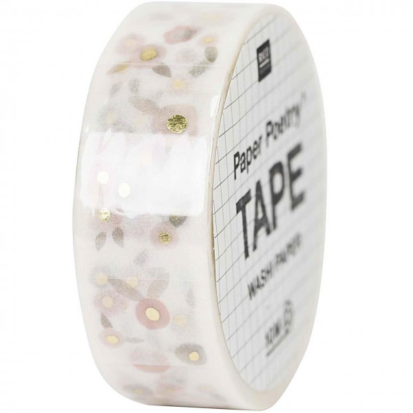 Rico Paper Poetry Tape Blüte puder/gold