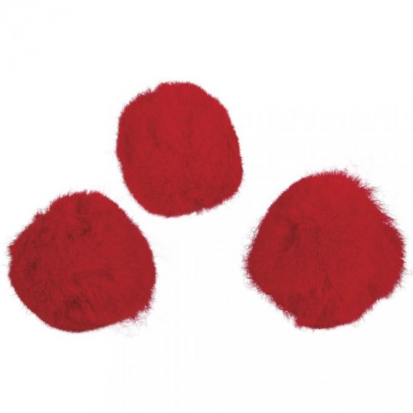 Pompons rot 15 mm