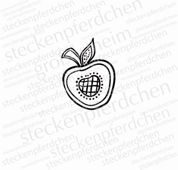Steckenpferdchenstempel Apfel