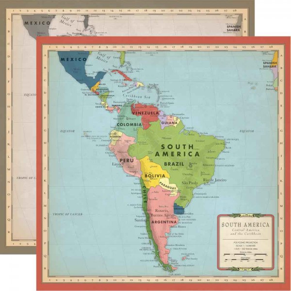 Carta Bella Cartography No. 2 South America
