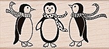 Hero Arts Holzstempel Three Pinguins