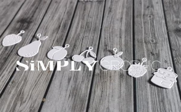 Simply Graphic Stanzdie - Breloques fruits