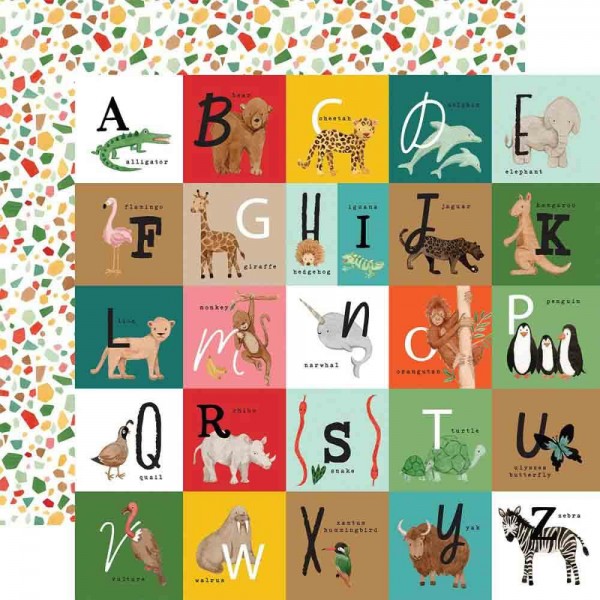 Echo Park Animal Kingdom - alphabet squares