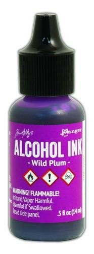 Alcohol Ink Wild Plum