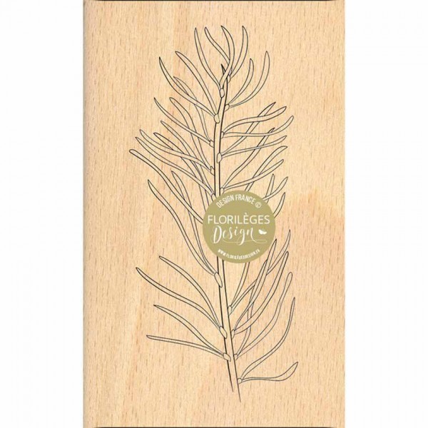Florileges Holzstempel - Branche de pin t&#232;g&#232;re