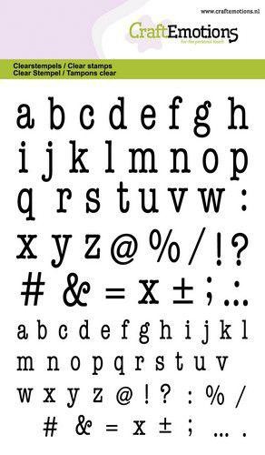 Clearstempel Set - Alphabet Typewriter Kleinbuchstaben