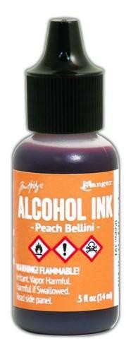 Alcohol Ink Peach Bellini