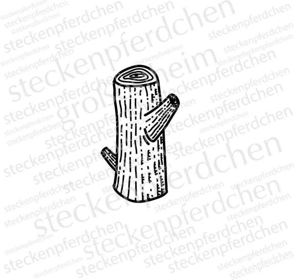 Steckenpferdchenstempel Holzstamm mini