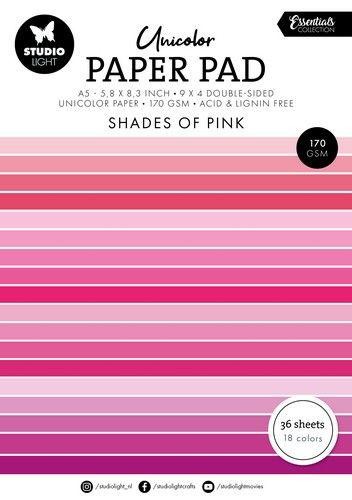 Studio Light Paper Pad A5 - Shades of Pink