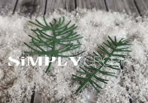 Simply Graphic Stanzdie Set - Branches de pin 2