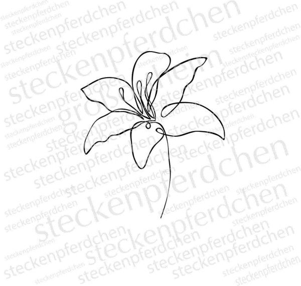 Steckenpferdchenstempel Blume 2
