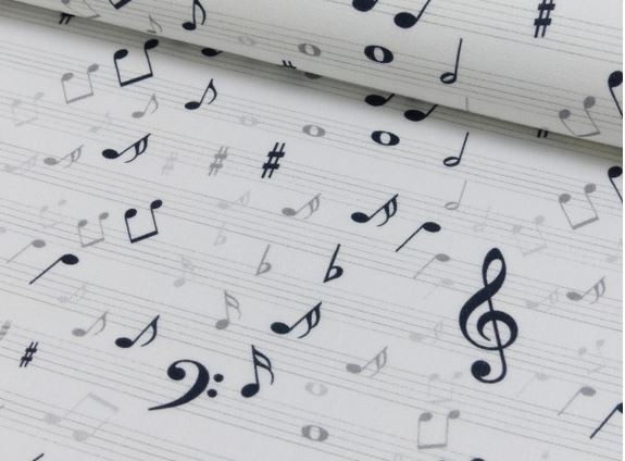 Baumwolldruck Music Notes