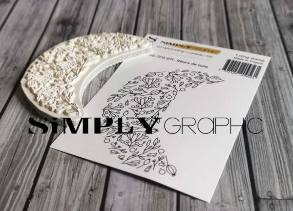 Simply Graphic Cling Stamps - fleurs de lune