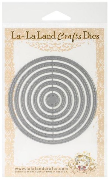 LA-LA Land Craft Dies Stitched Nested Circles