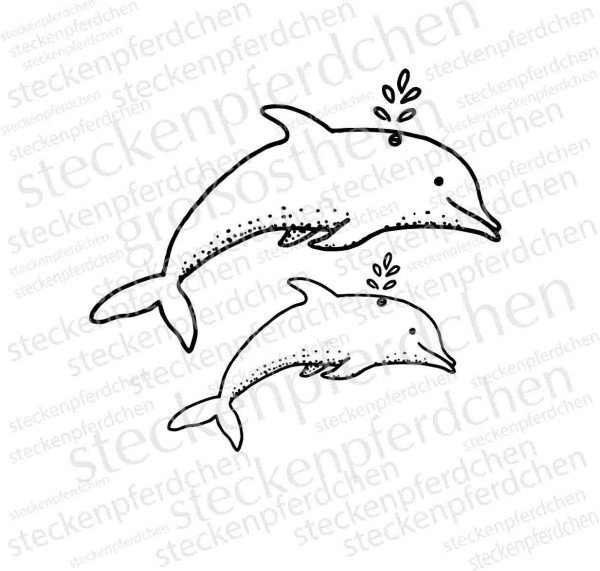Steckenpferdchenstempel Delfine Skipi & Leo