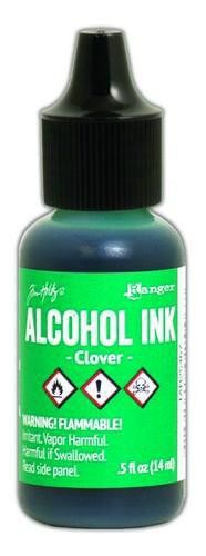 Alcohol Ink Clover