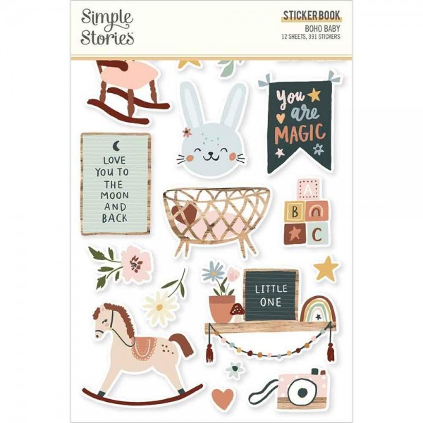 Simple Stories - Sticker Book- Boho Baby