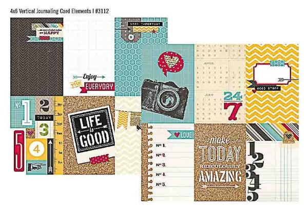 Simple Stories 24 Seven 4x6 Vertical Journaling Cards