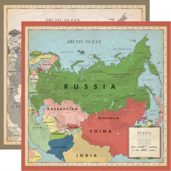 Carta Bella Cartography No. 2 Russia