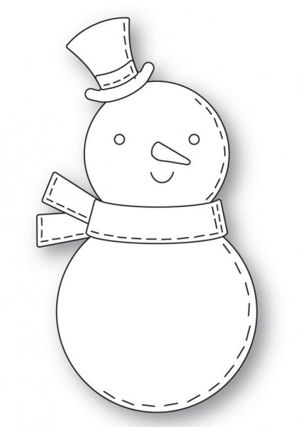 Poppystamps Stanzdie - Whittle Friendly Snowman