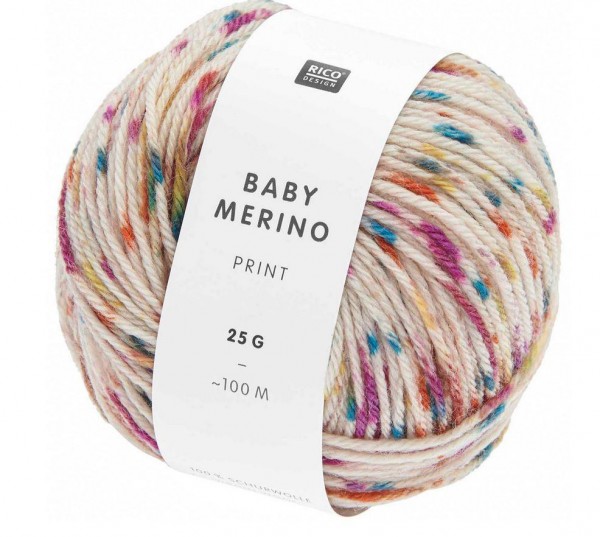 Baby Merino Print earthy multicolor