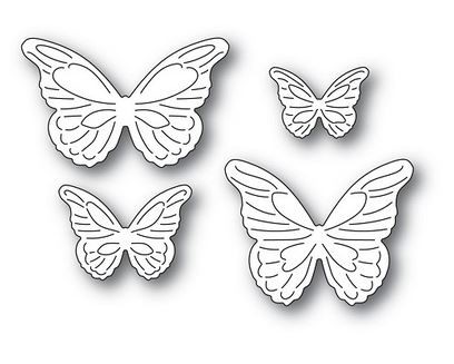 Poppystamps Stanzdie Intricate Cut Butterflies