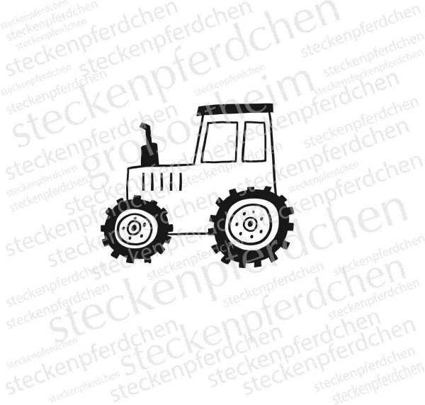 Steckenpferdchenstempel Traktor
