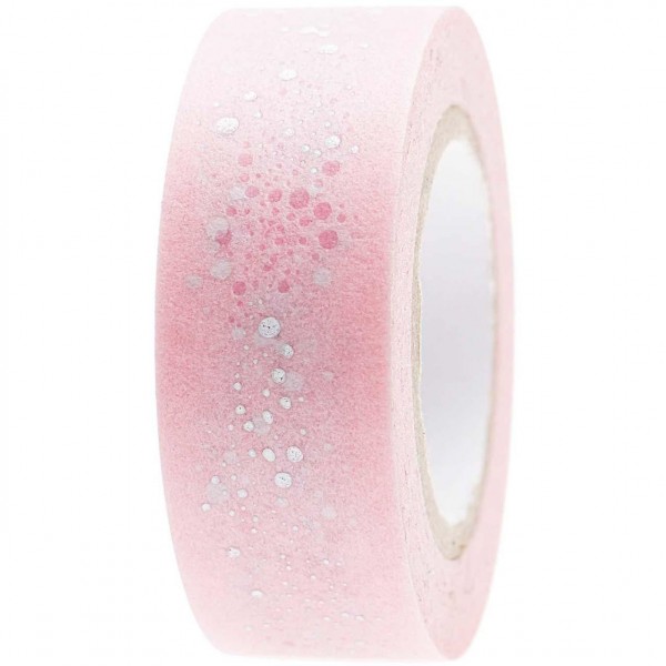 Rico Paper Poetry Tape Bubbles rosa/silber