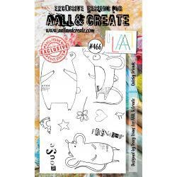 AALL & CREATE Clearstempel Set #466 - quirky friends