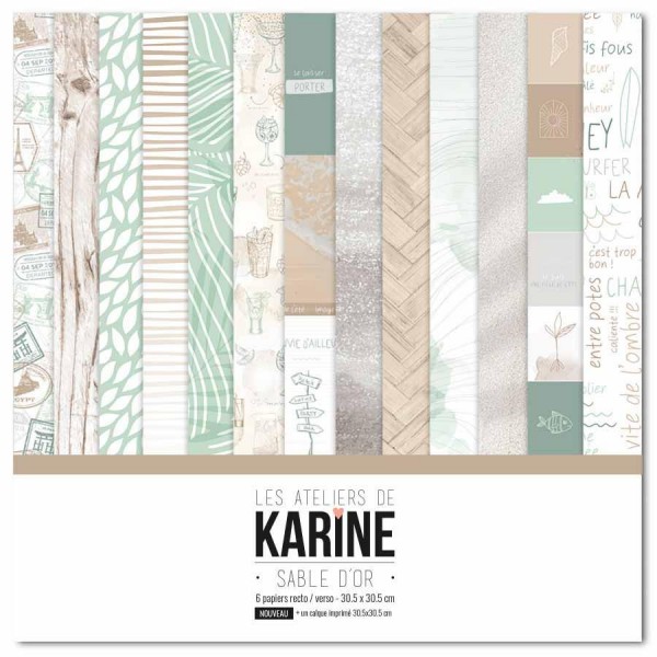 Les Atelier de Karine Sable D`OR - Paper Pack 12 inch