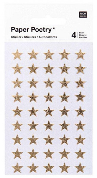 Rico Sticker Sterne gold 10 mm