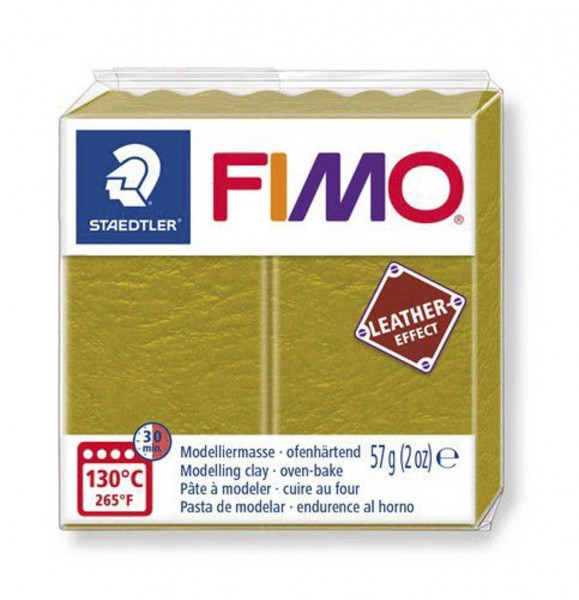 Fimo Leder-Effekt olive