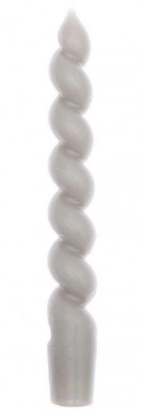 Rico Spiralkerze Perlgrau 18,5 cm