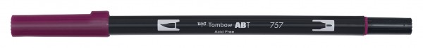Tombow Dual Brush Pen - 757 - Weinrot
