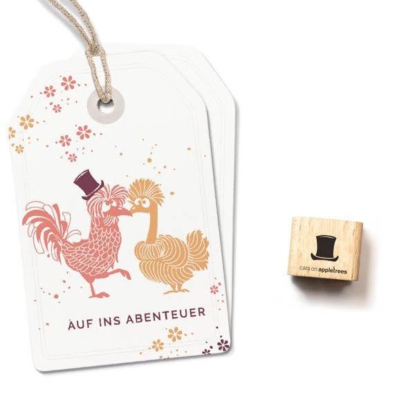 cats on appletrees Ministempel Zylinder 2