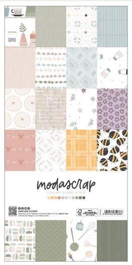 Moda Scrap Paper Pack 6 inch - Herbs and Flowers
