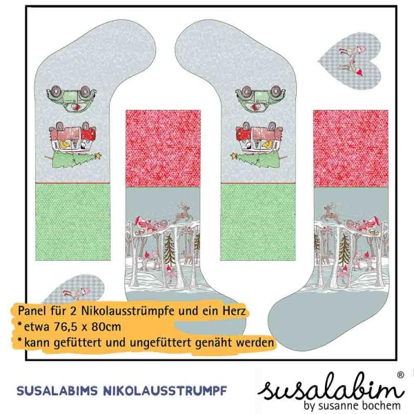Lillestoff SUSAlabims Nikolausstrümpfe - Wichtelauto