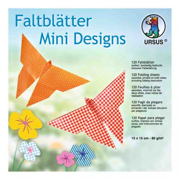 Faltblätter Mini Designs 15 x 15