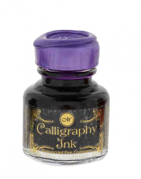 Manuscript Kalligraphie Tinte lila
